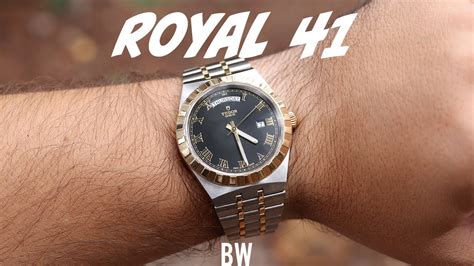 tudor royal chocolate 38mm|tudor royal steel and gold.